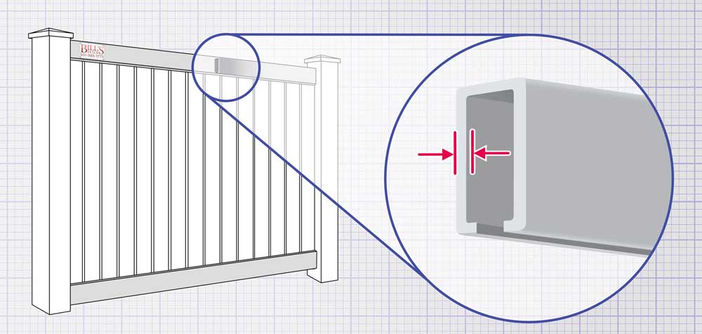 Texas and Arkansas Commercial Vinyl fence rails and panels installation company