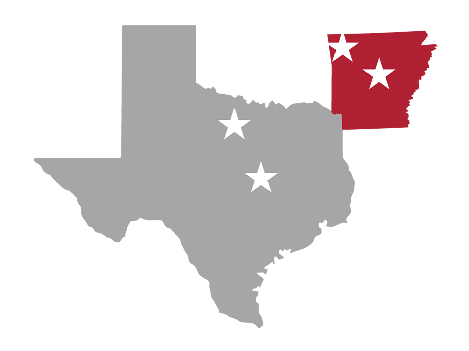 Fence company service area in Central Arkansas