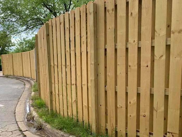 Bryant AR Shadowbox style wood fence