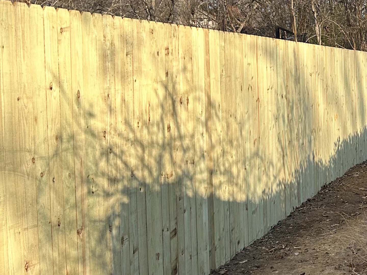 Bryant AR stockade style wood fence